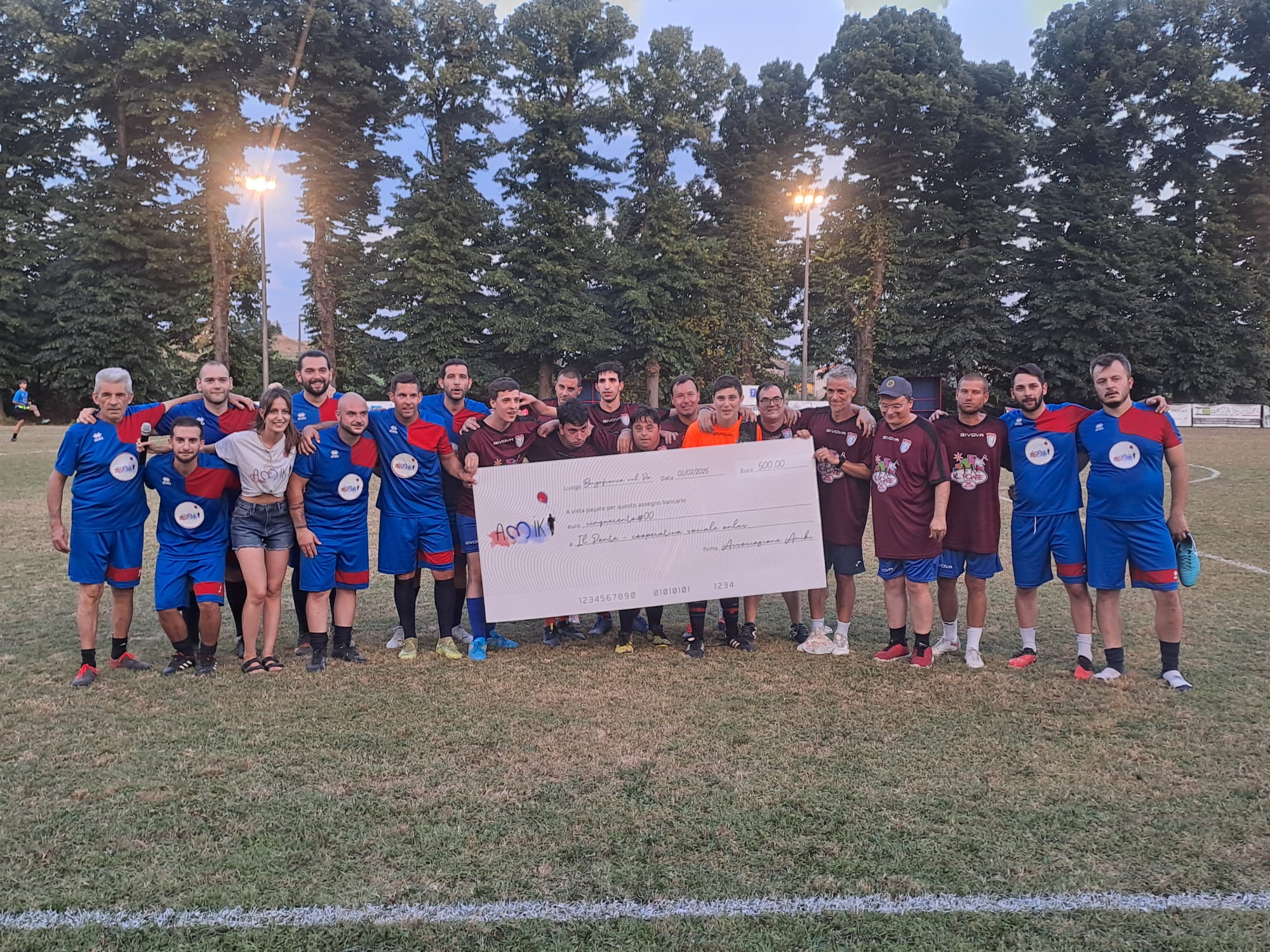 Calcio Solidale al Memorial La Fata 2025, un match di classe tra Amiki Staff Vs Il Ponte Poggese